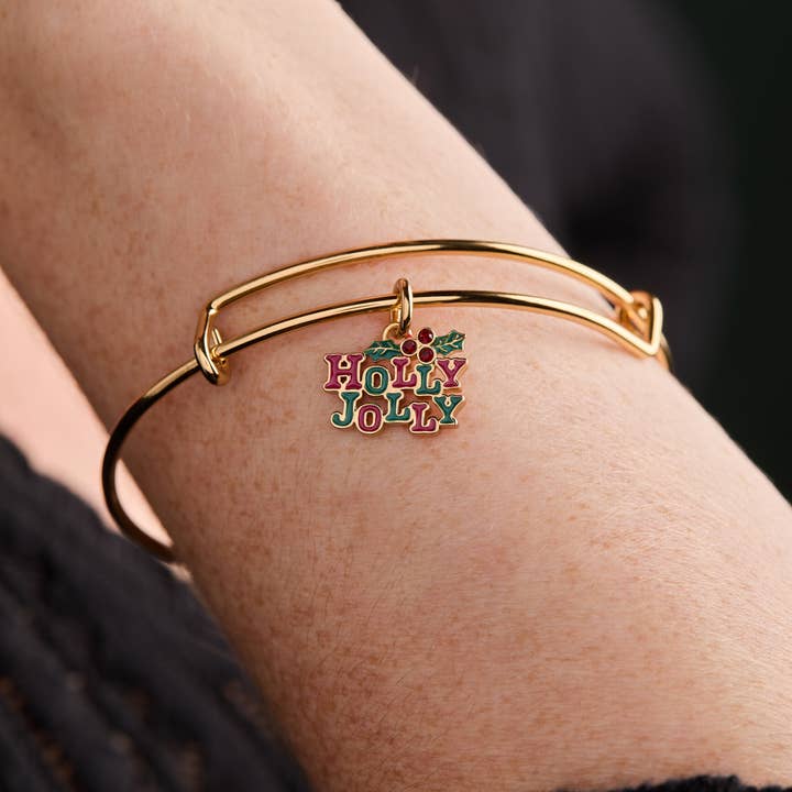 Alex and Ani - Wholesale Bangle Bracelet - 'Holly Jolly' Charm Bangle1