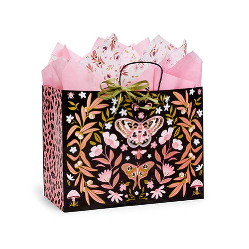 Nashville Wraps - Wholesale Gift Bag - Butterfly Leopard Paper Retail Gift Bags2