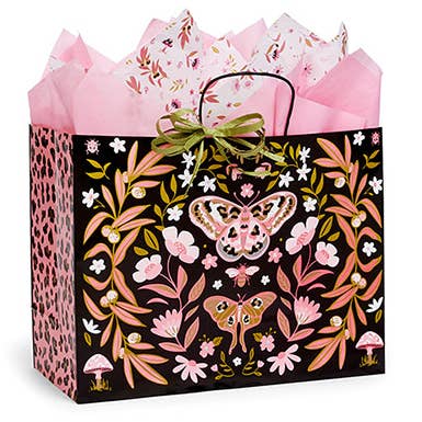 Nashville Wraps - Wholesale Gift Bag - Butterfly Leopard Paper Retail Gift Bags2