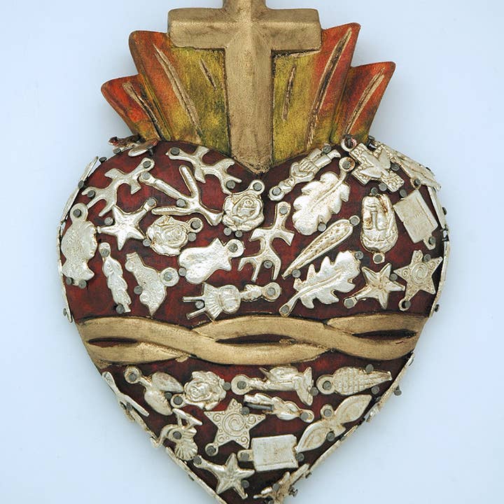 Contreras Designs - Wholesale Wall Accent - MXAM-H1 - Traditional Mexican Milagros Wall Accent 7in