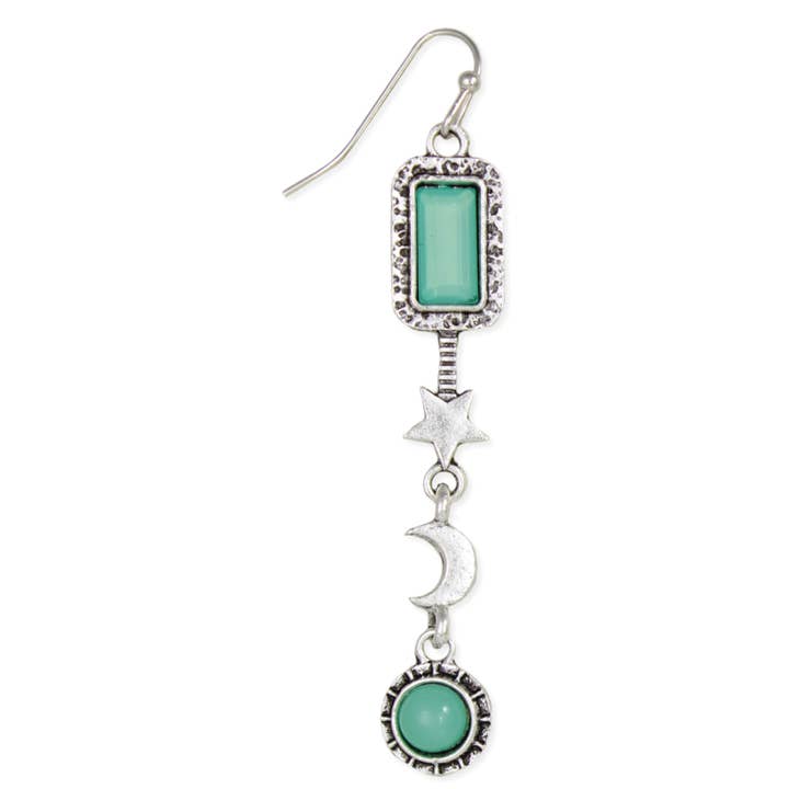 Tidiga Kvällens Silvermåne Stjärnörhängen för wholesale av ZAD