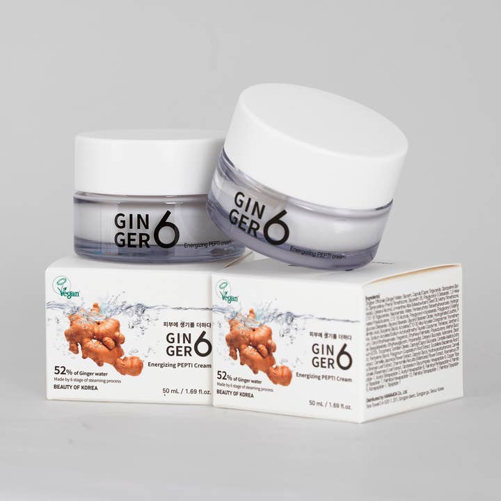 52% Ingefær Vand Peptidcreme med Niacinamid + Adenosin for engroshandel hos Bloomkare