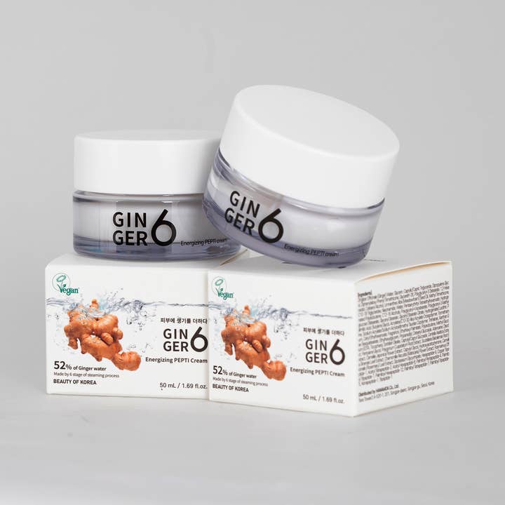 52% Ginger Water Peptide Cream with Niacinamide + Adenosine for wholesale by Bloomkare