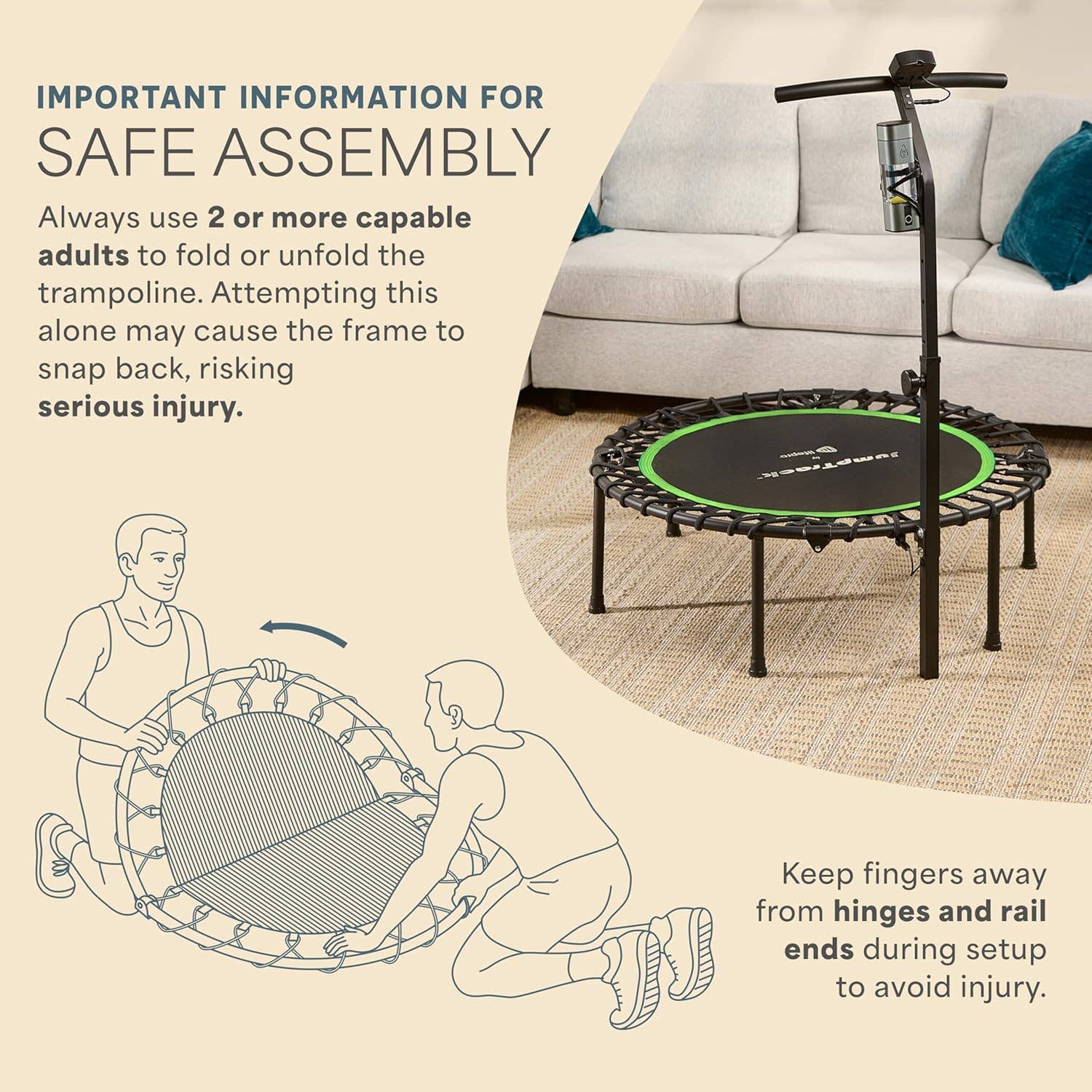 LifePro - Wholesale Fitness Equipment - Lifepro JumpTrack 40" Rebounder Trampoline with Counter 1