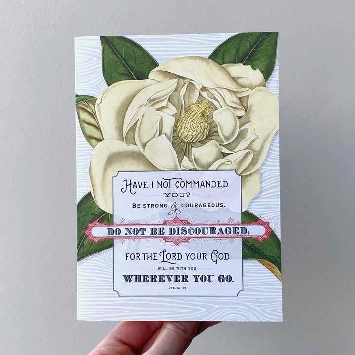Do Not Be Discouraged Scripture Card for wholesale by The Happy Envelope