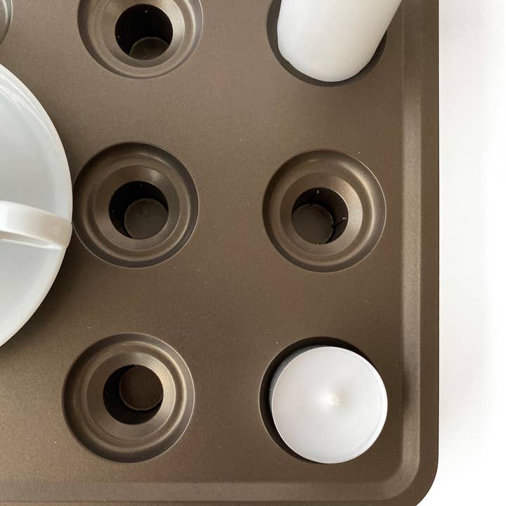 Born in Sweden AB - Wholesale Candle Holder - Large candleholder in recycled aluminum, spacing 16 candles11