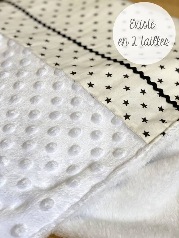 Couverture Plaid Bébé Enfant CONSTELLATION NOIR pour la vente par Ekloé