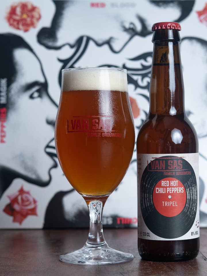 Red Hot Chili Peppers - Tripel 8% vol. per la vendita all'ingrosso da parte di Familiebrouwerij Van Sas