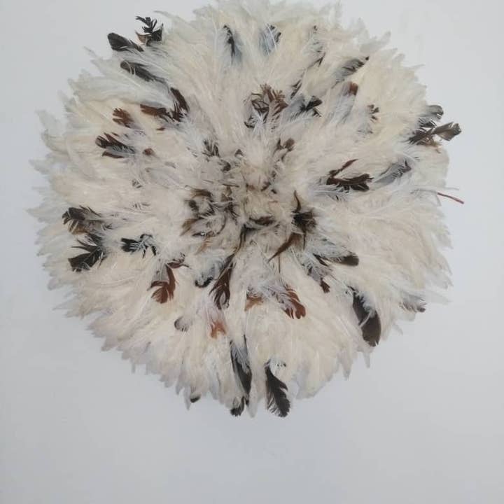 Beige and natural speckled white juju hat for wholesale on Faire7