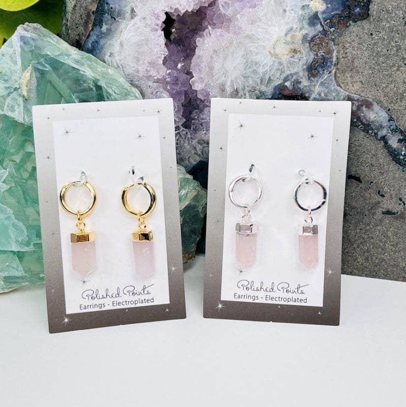 Rock Paradise - Wholesale Dangle Earrings - Crystal Point Earrings Assorted Stones0