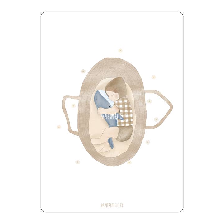 Papier Poetic - Wholesale Baby Card - “Summer Cradle” map