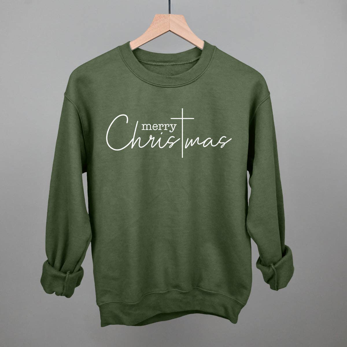 Ivy + Cloth - Wholesale Screen Printed T-Shirt - Women's - Merry Christmas Cross4