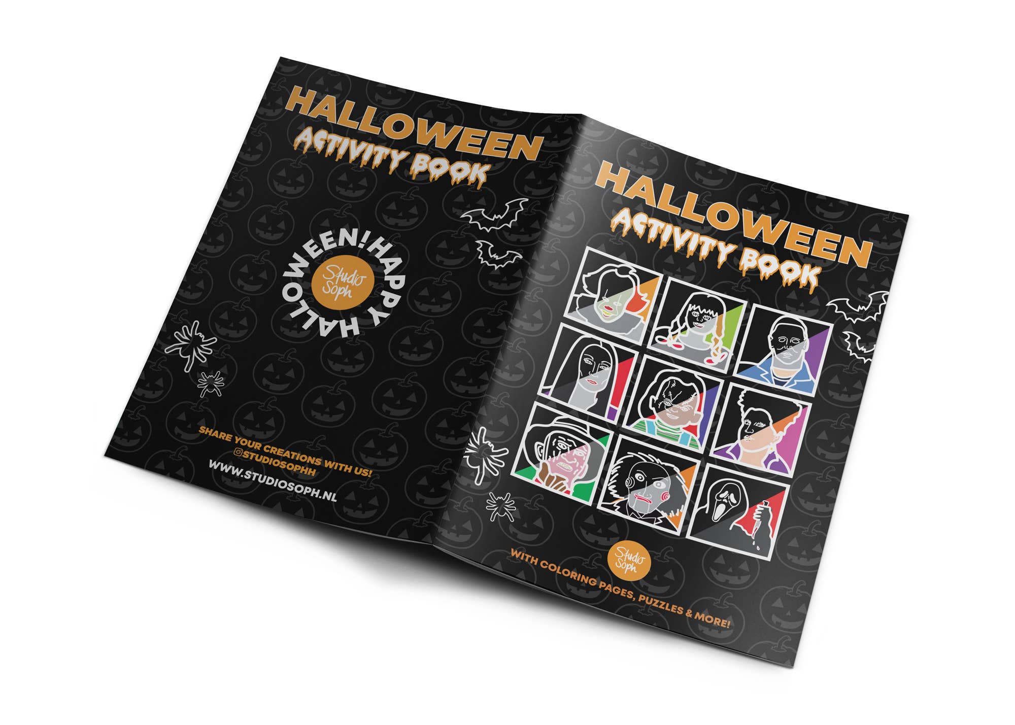 Studio Soph (We Pay Your Import Fees - We Ship DDP) - Wholesale Colouring and activity book – kids and baby - Halloween Activity Book4