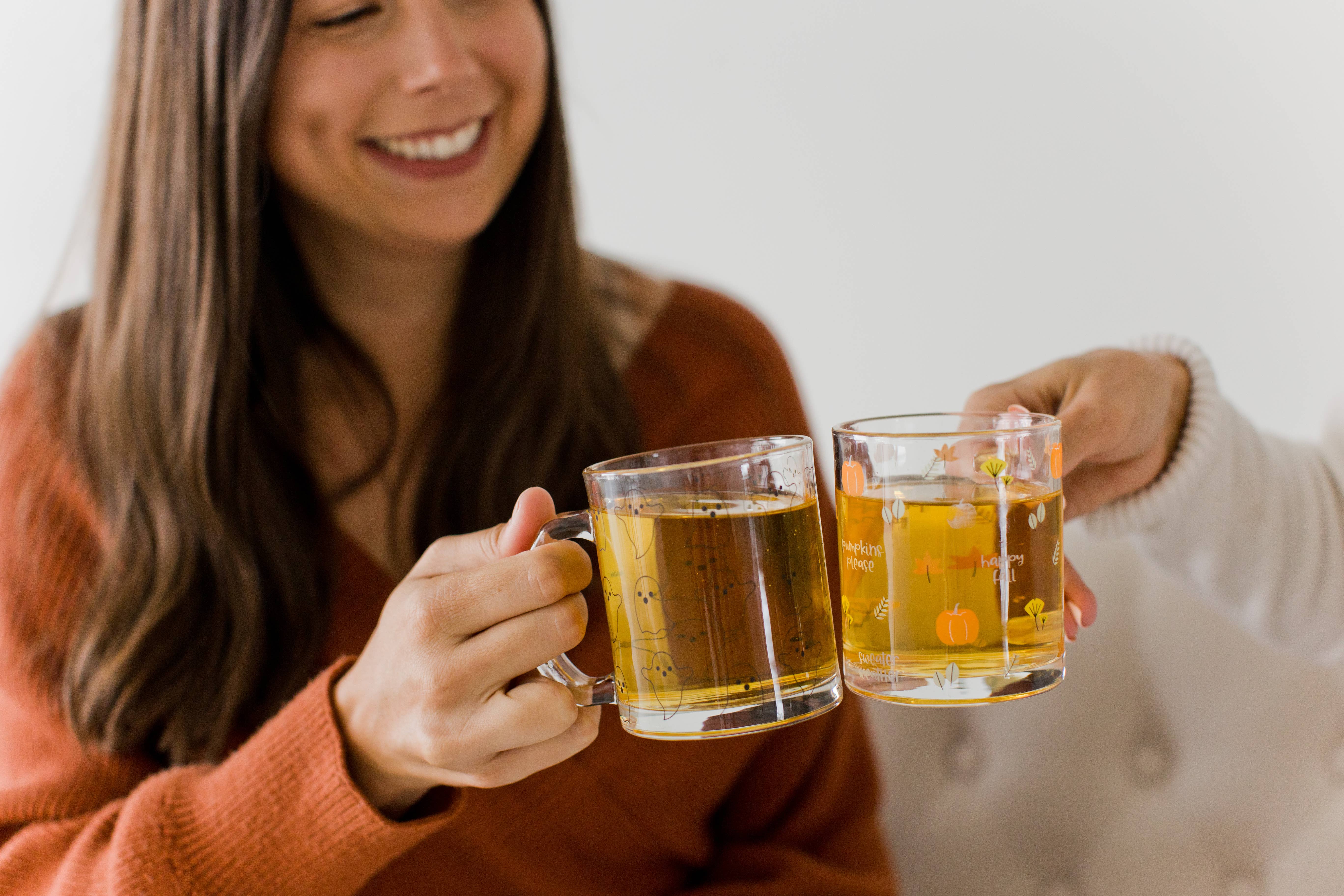 Pearhead - Vente Tasse à café - Tasse en verre Ghost pour Halloween, décoration d'automne6