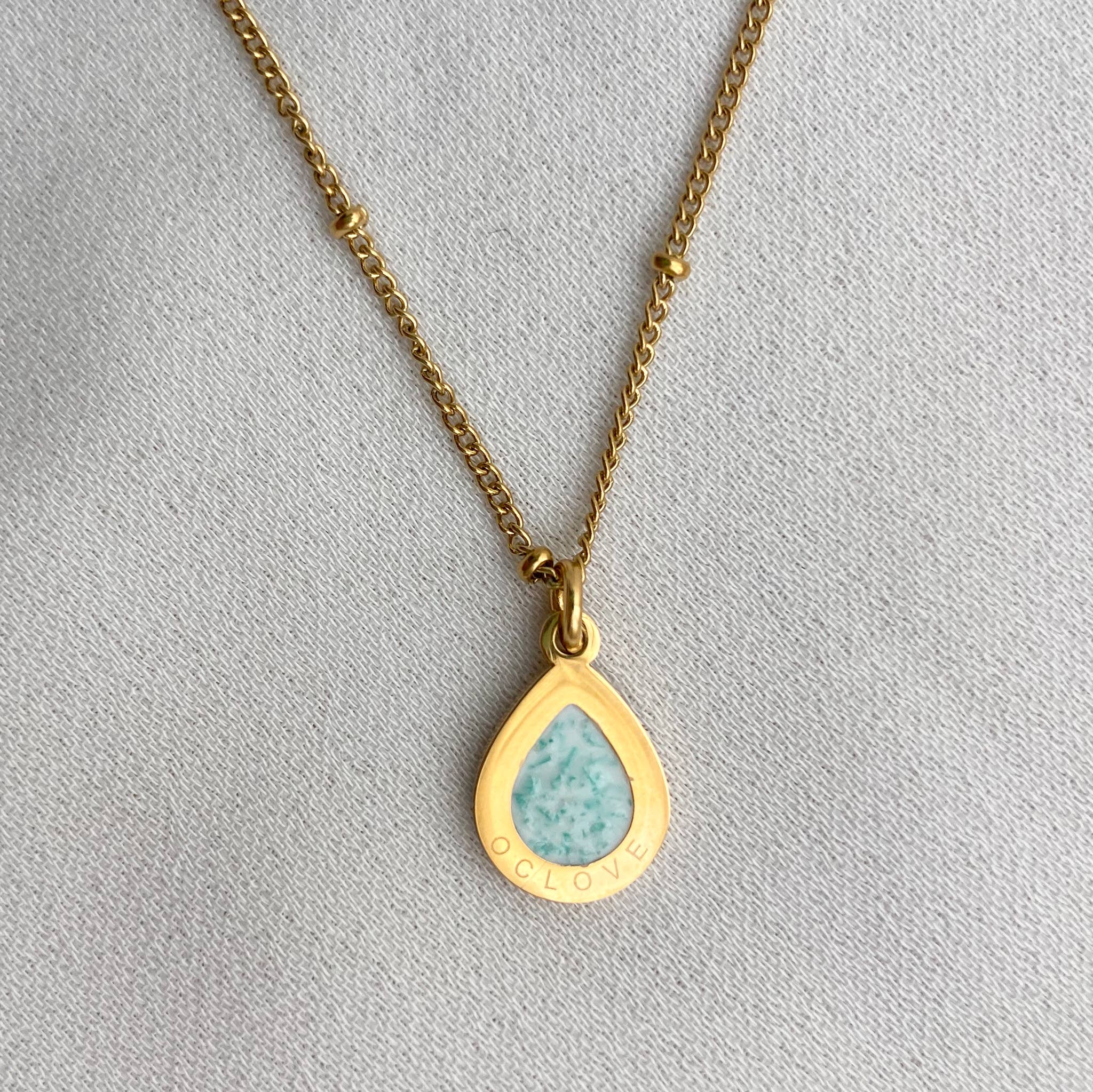 OCLOVE - Wholesale Pendant/Charm Necklace - Gota pendant - made with recycled plastic from the sea16