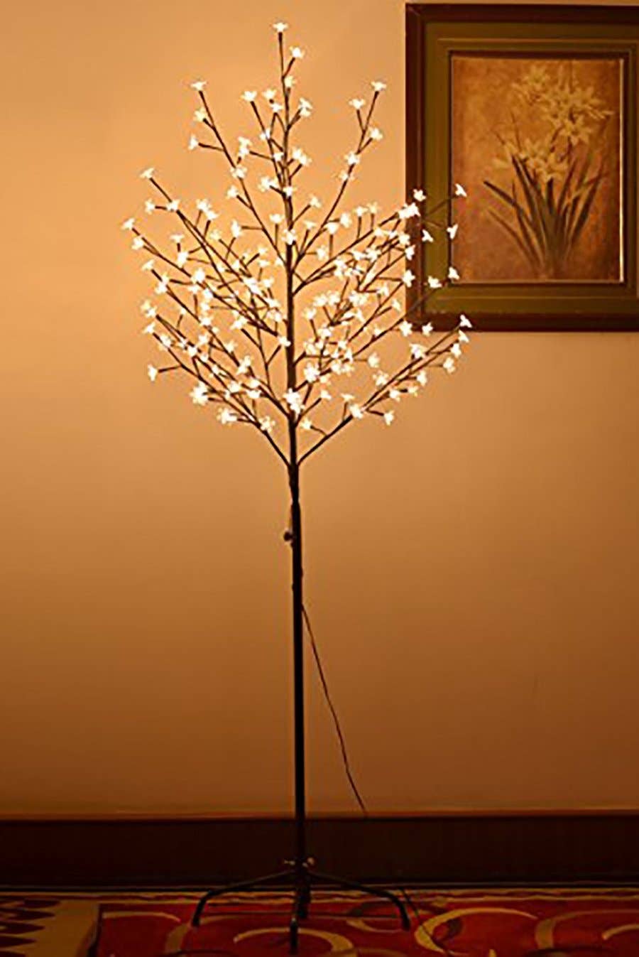 Blanc Chaud Lampe en plastique pour arbre en fleur de cerisier - Blanc chaud 6' en vente sur Faire3