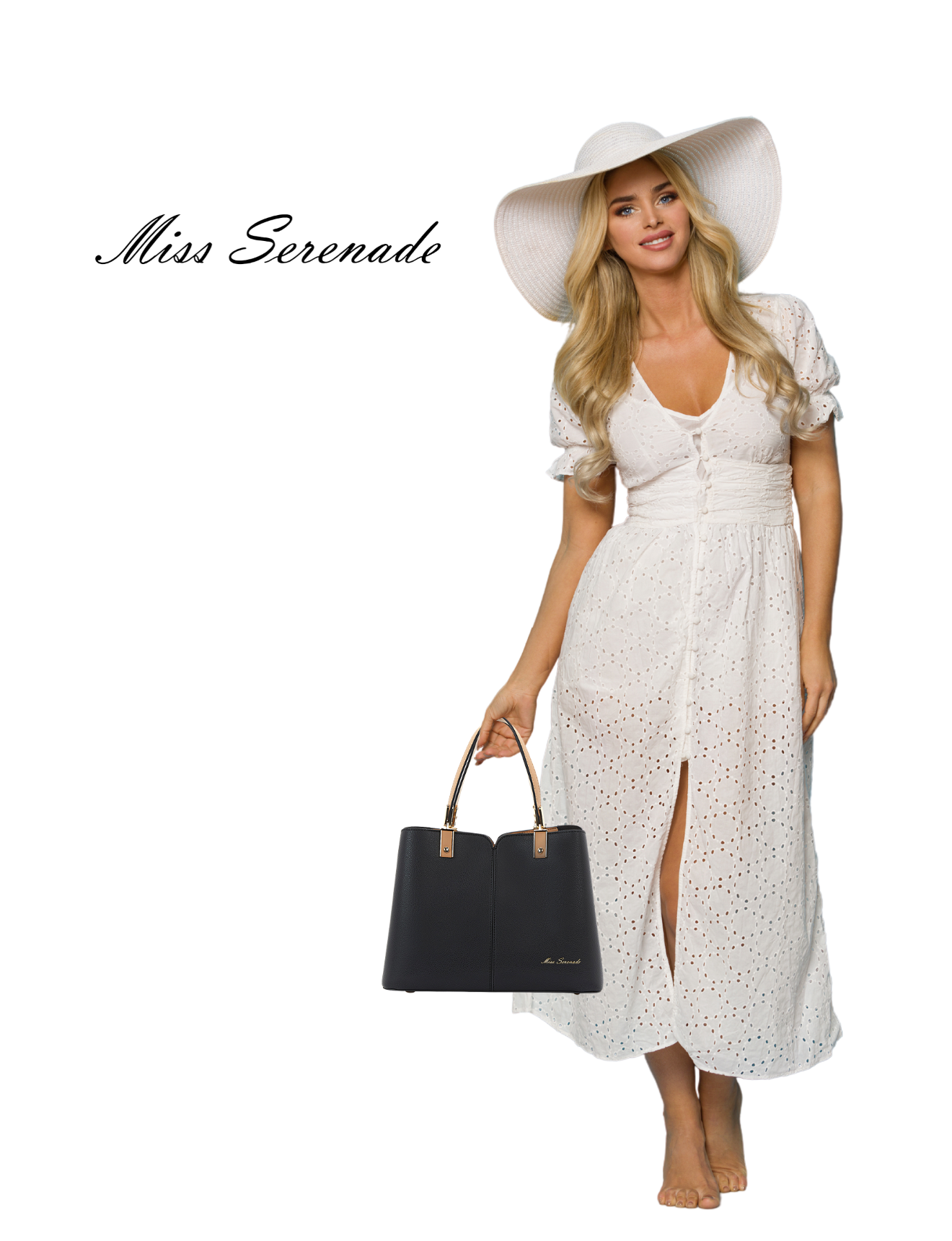 Serenade Beverly Hills Collection - Vente Sac à main avec poignée sur le dessus – femme - SAC TRIPLE COMPARTIMENT VÉGAN CHANTAL-NOIR/CAMEL8