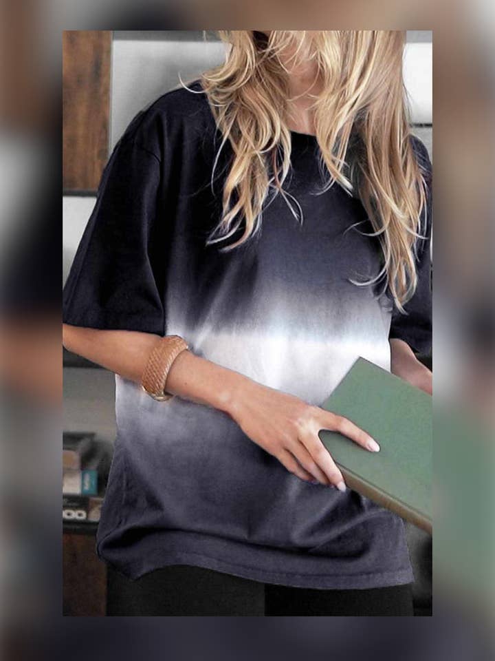 Maglietta a maniche corte Ombre per la vendita all'ingrosso da parte di TOO CHIC BOUTIQUE & CO. LLC