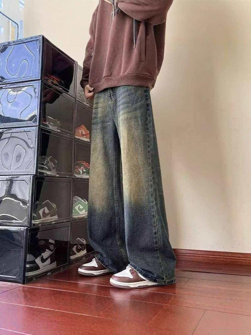 SALINA TRADING INC – Engroshandel Jeans - Herre – Vintage bredbenede denim bukser til mænd8