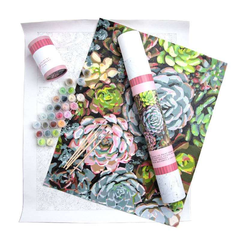 Pink Picasso Kits - Wholesale DIY Craft Kit - Sensitive Succulents1