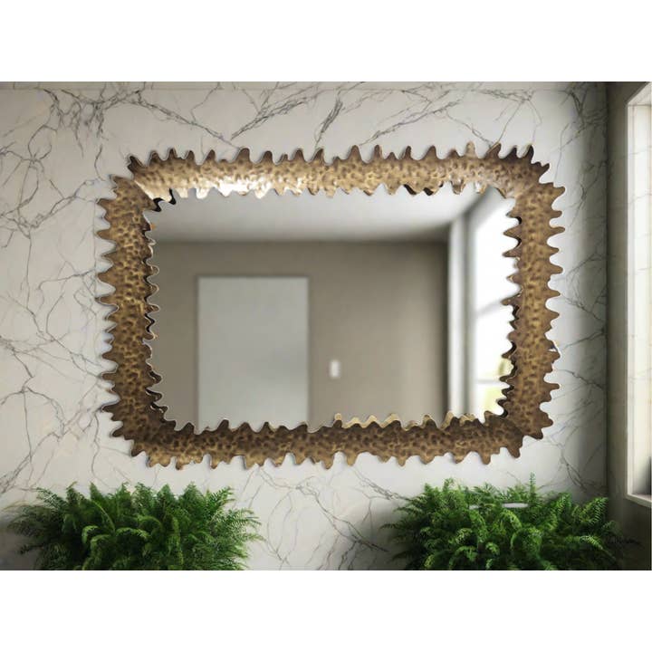 Peterson Houseware & Artwares US - Vente Miroir mural - Miroir mural à cadre métallique5