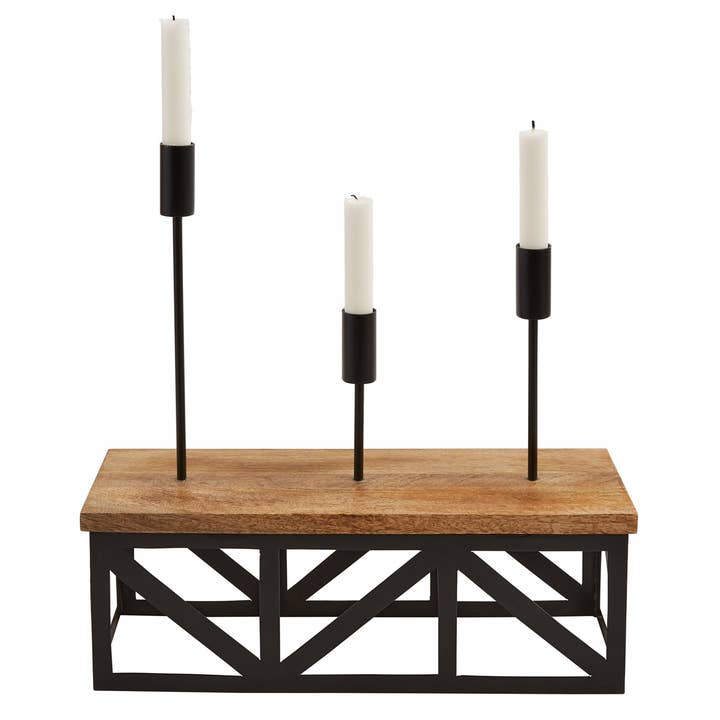 Urban Farmhouse Taper Centerpiece for wholesale by Split P