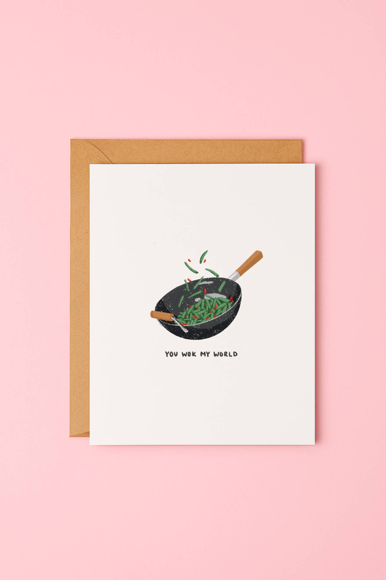 LucyDraws - Wholesale Love Card - 'Wok My World' Greeting Card