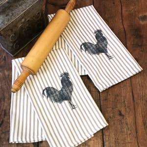 Rooster Tea Towel Set of 2