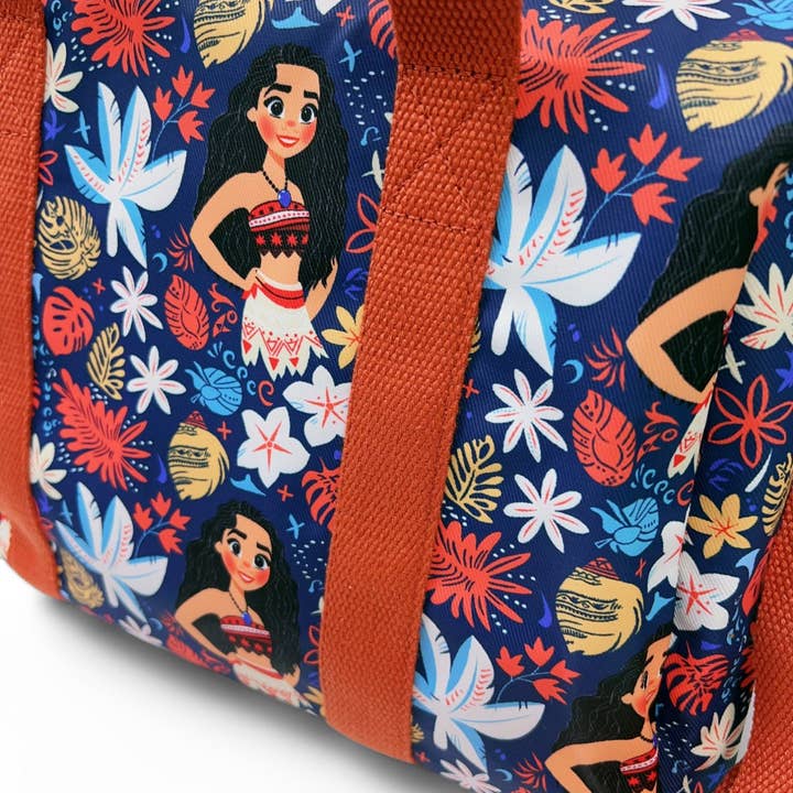 Navy blue character printed girls duffle bag. for wholesale on Faire