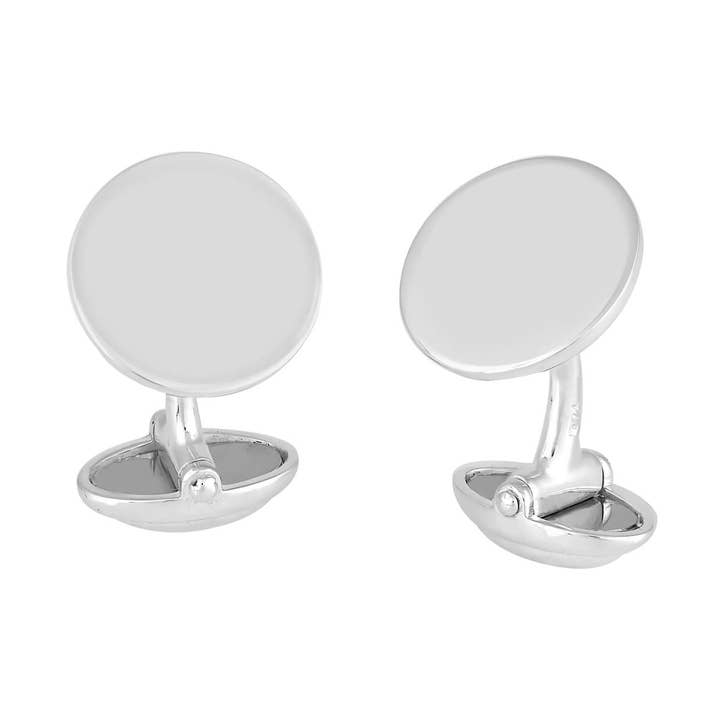 Gemelos circulares de plata. para venta al por mayor de Dancing With Jewels