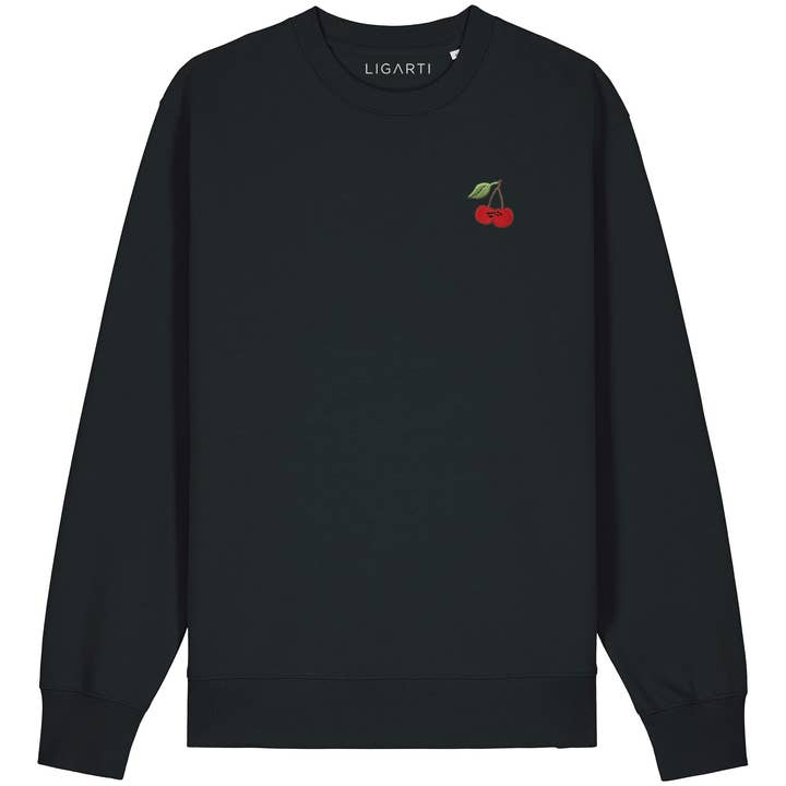 LIGARTI - Wholesale Graphic Sweatshirt - Unisex - Embroidered Sweater – Cherries3