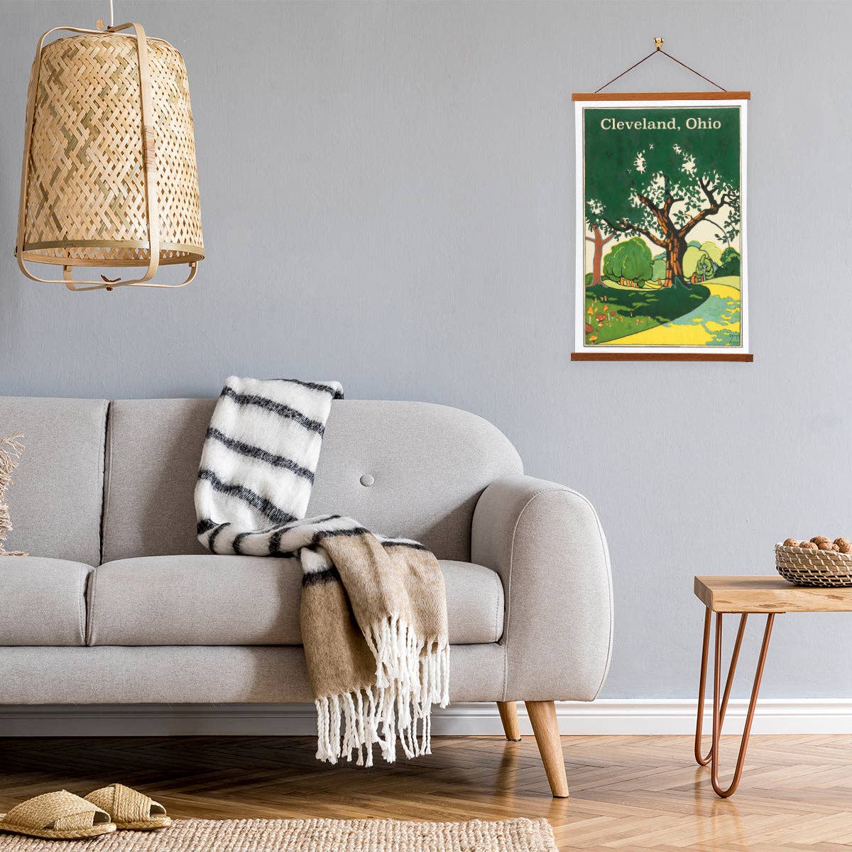 Vintage Banners – wholesale Konsttryck – Cleveland Tree Vintage reseaffisch - Impressionistisk Ohio Nature Heminredning 3