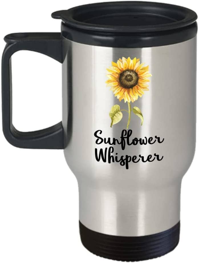 CustomHappy - Wholesale Insulated Mug/Tumbler - Sunflower Whisperer Travel Mug0