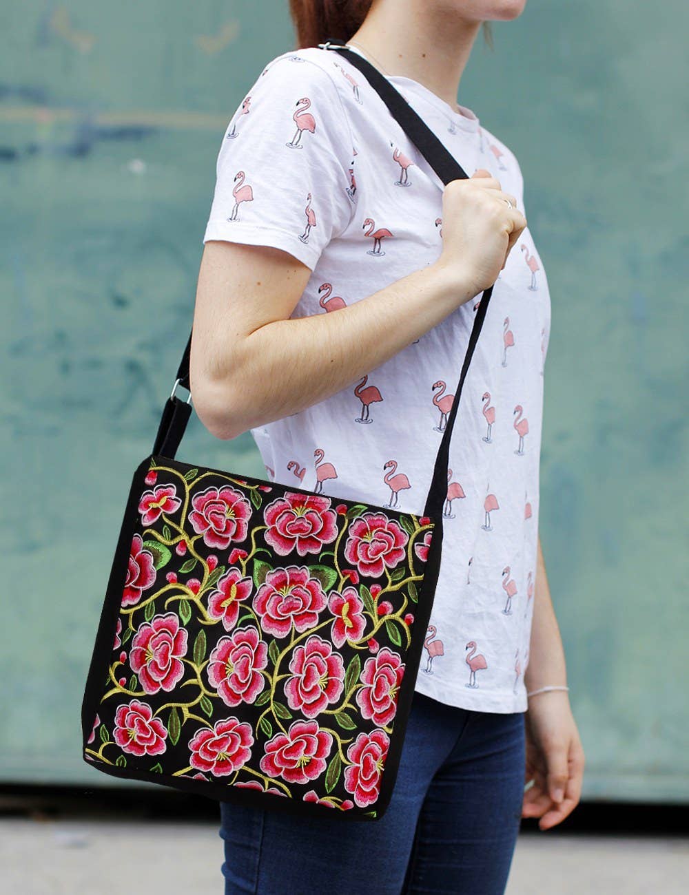 Lumily - Vente Sac à bandoulière – femme - Prix d'origine 49 $ | Sac bandoulière à pompons Hmong Birds7