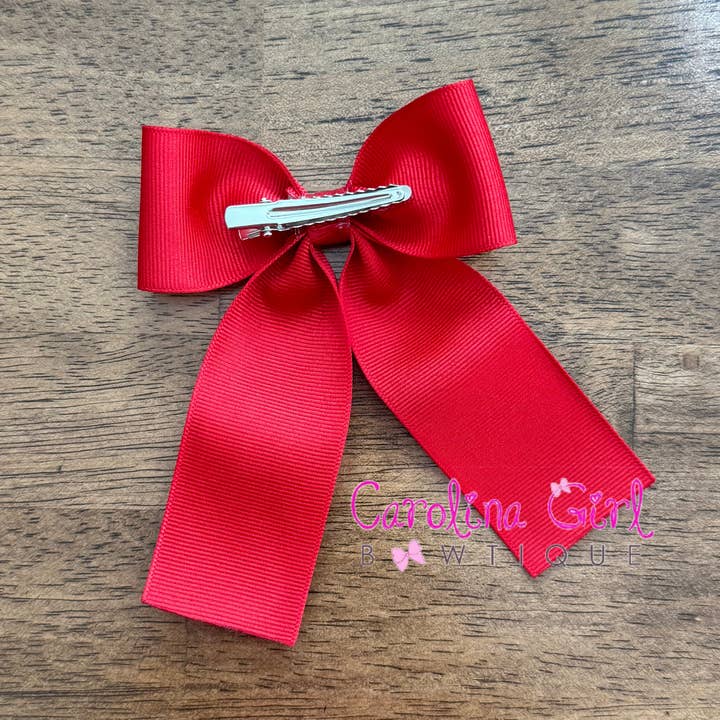 Carolina Girl Bowtique - Wholesale Hair Bow - Kids - 4 inch Hair Bow with Tails