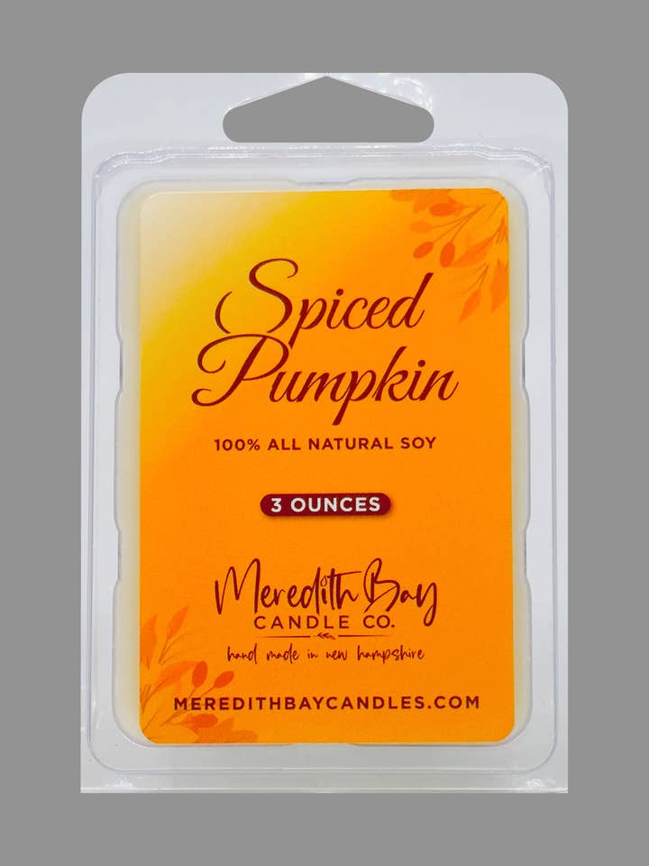 Fonte de cire de citrouille épicée pour la vente par Meredith Bay Candle Co