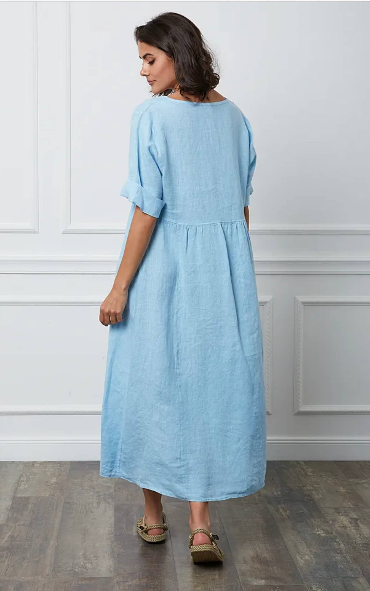 LÉA & LUC - Wholesale Dress - Women's - Long dress in 100% linen REF.714850
