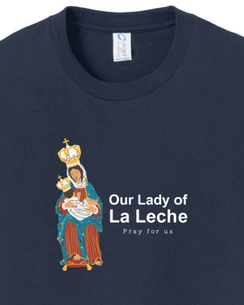 Sock Religious - Wholesale Screen Printed T-Shirt - Kids - Our Lady of Le Leche - Youth T-Shirt6