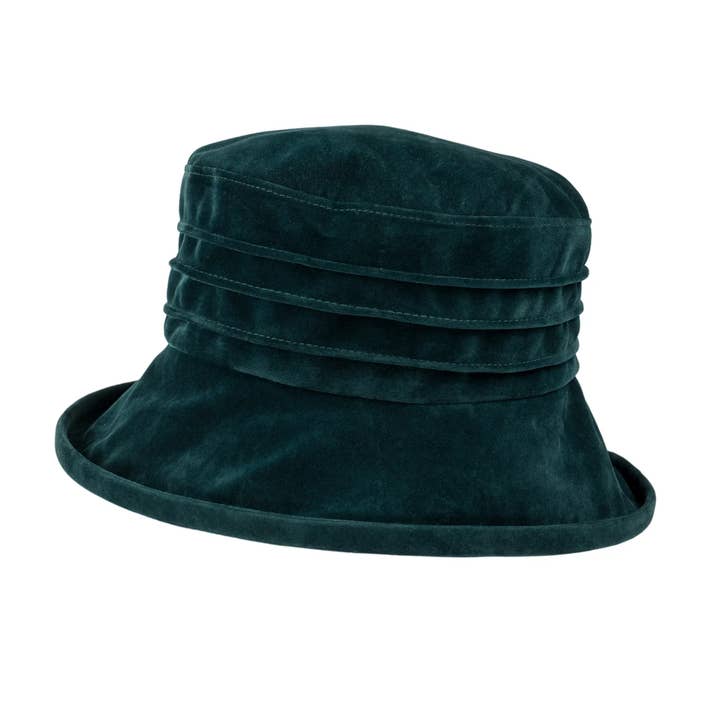 Proppa Toppa Hats - Wholesale Fedora - Women's - Water Resistant Ladies Velour Pin tuck Packable Hat10