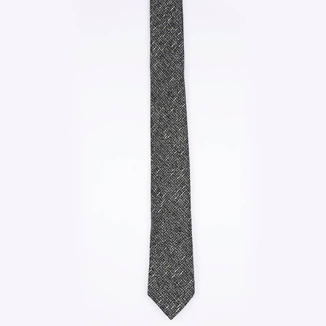 Unipap's – wholesale Necktie – Men’s – Men's Grey Tartan Tie No. 8 in Wool "Norbert"2