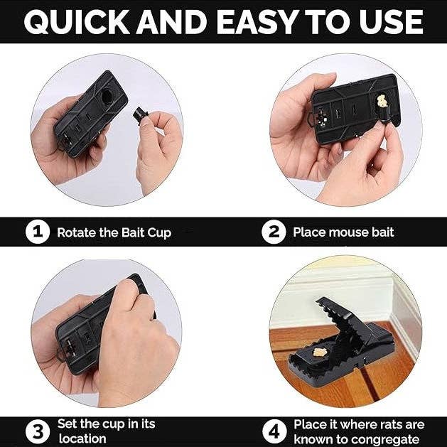 My Wholesale Warehouse - Wholesale Pet Grooming Aid - Not Cat/Dog - Generise Mouse Trap - 6 Pack2