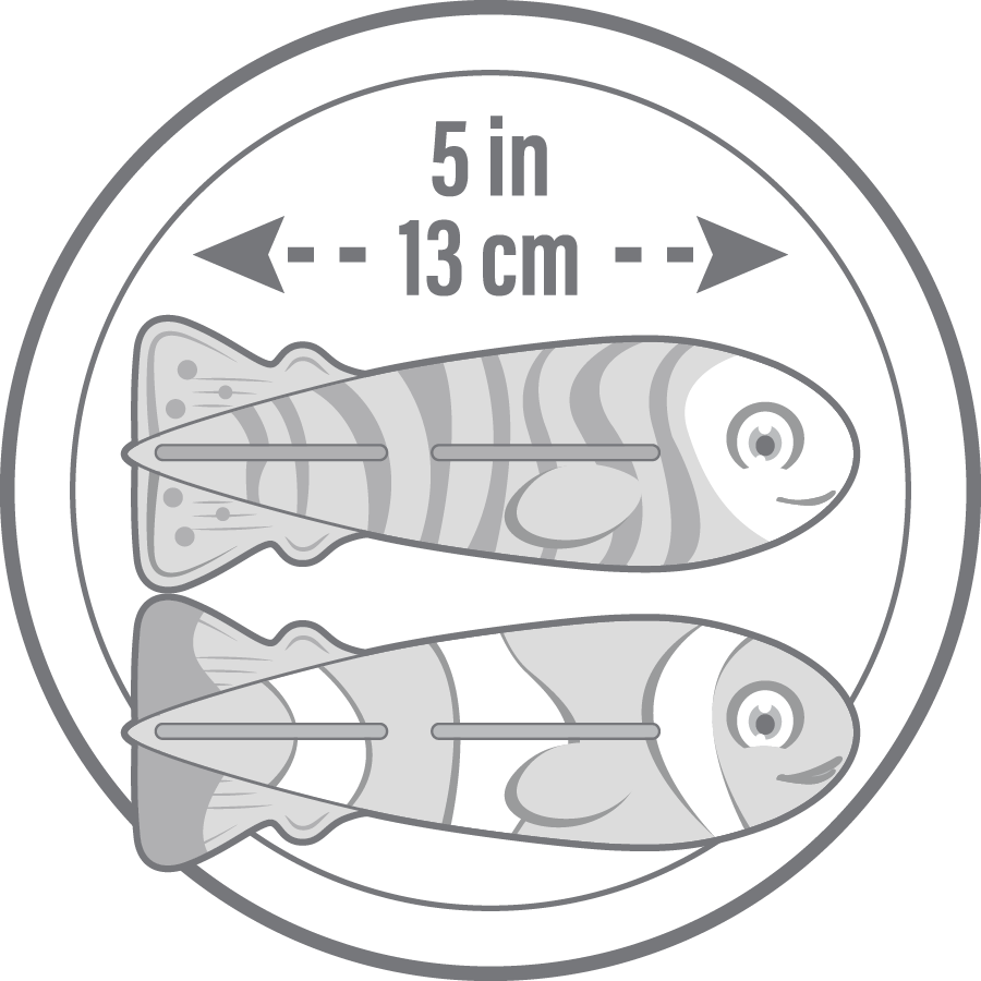 Salus Brands - Vendita all'ingrosso Giocattolo da spiaggia/piscina - Bambini e neonati - Giocattoli subacquei Torpedo Racers - Tropical Fish, confezione da 22