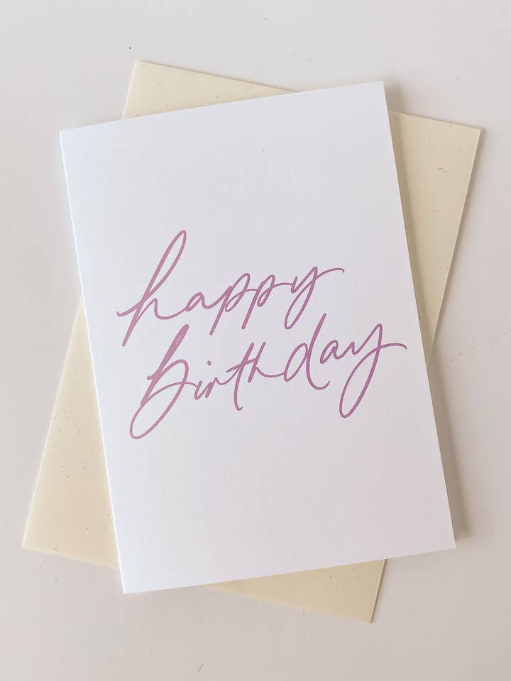 Happy Birthday II - Lavender for wholesale by Wildfire Co. Design