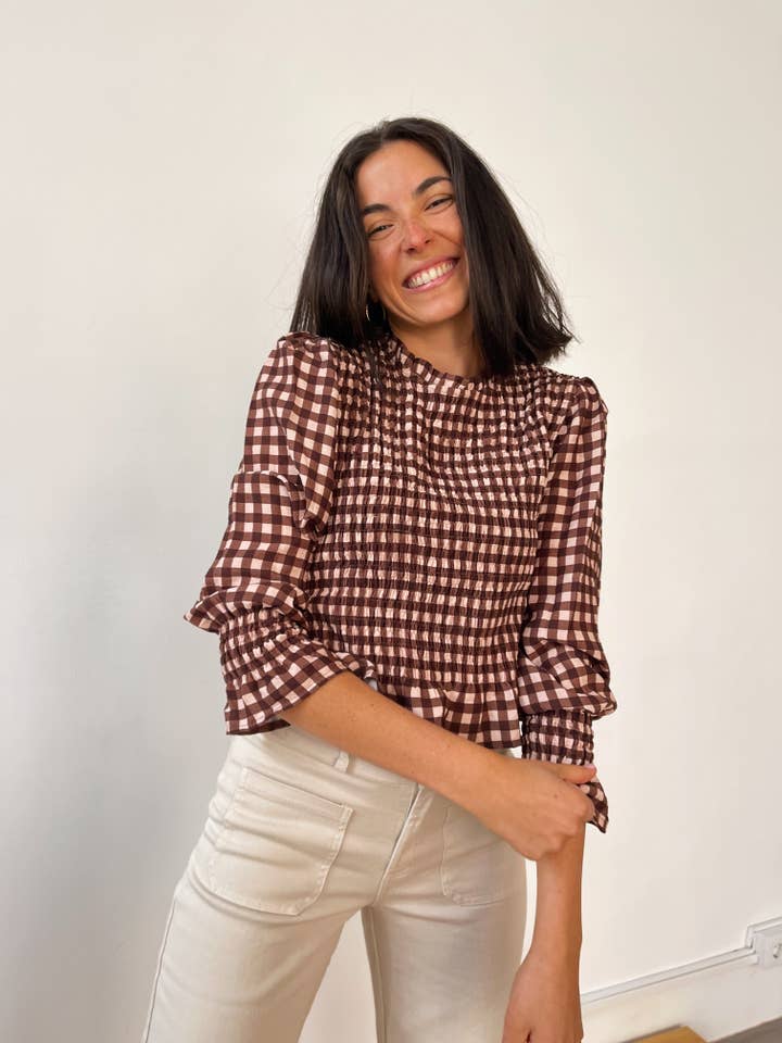Chía Brown Blouse for wholesale by MindTraveler