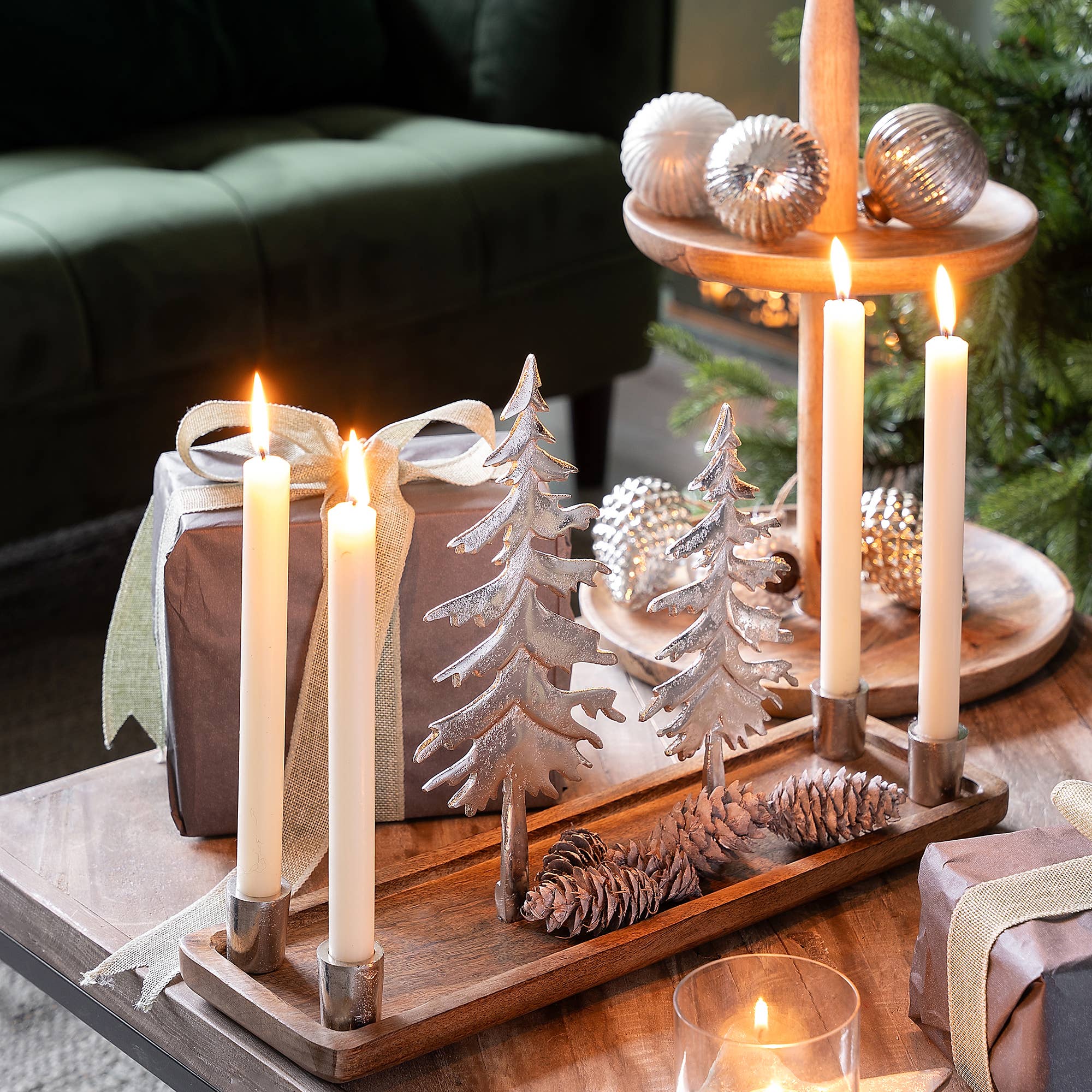 Vosteen - Wholesale Ornament - Sitia glass ball for hanging in silver variations D8cm1