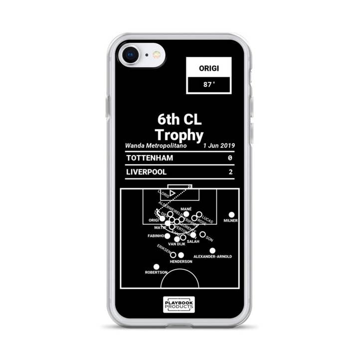Liverpool Greatest Goals iPhone Case: 6th CL Trophy (2019) for wholesale by Playbook Products