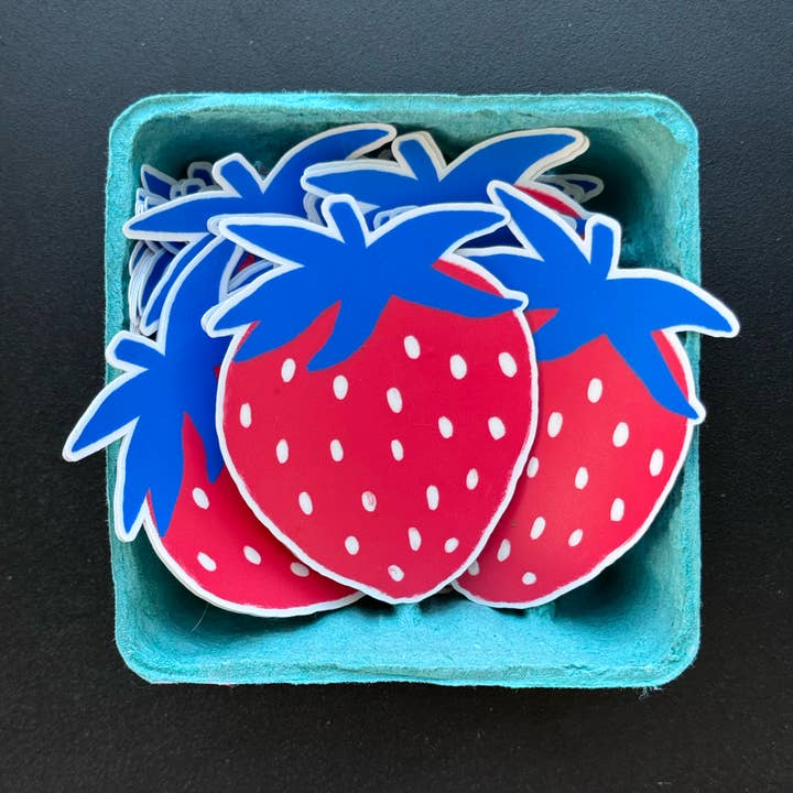 Clem & Co. - Wholesale Sticker - Strawberry Sticker