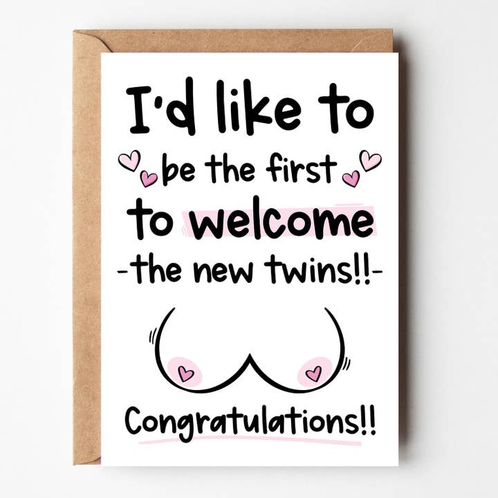 Get Well Soon Boob Job Surgery Greeting Card for wholesale by The Laughing Sloth