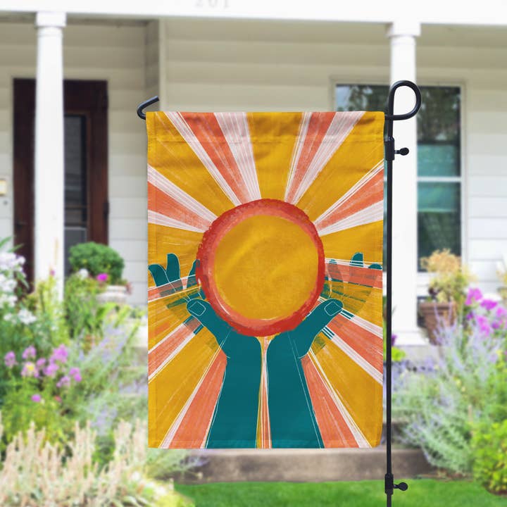 Declaration HOME - Wholesale Flag - World in My Hands Garden and House Flag - Double Sided2