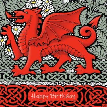 Red Dragon - Happy Birthday for wholesale by Alff a Bet Design